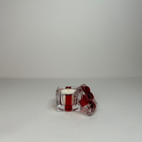 Glass Gift Box Candle Holder